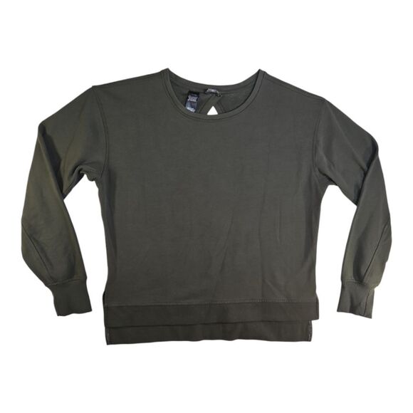 Victoria's Secret Tops - Victoria's Secret Victoria Sport Green Sweatshirt Open Back Sweatshirt M